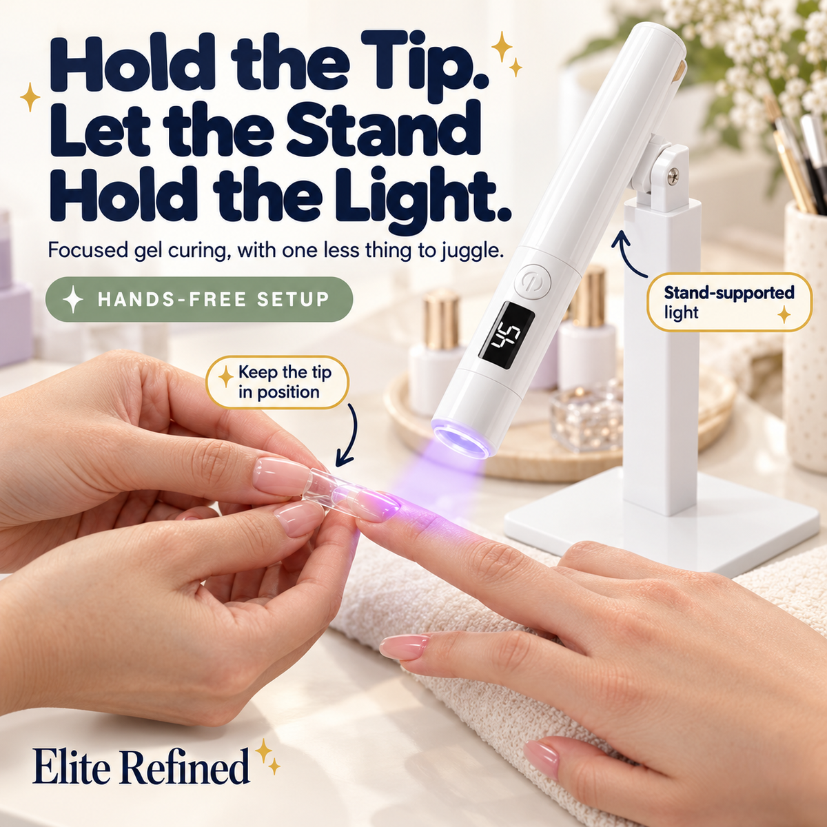 Mini UV LED Nail Lamp — Portable Gel Manicure Curing Light