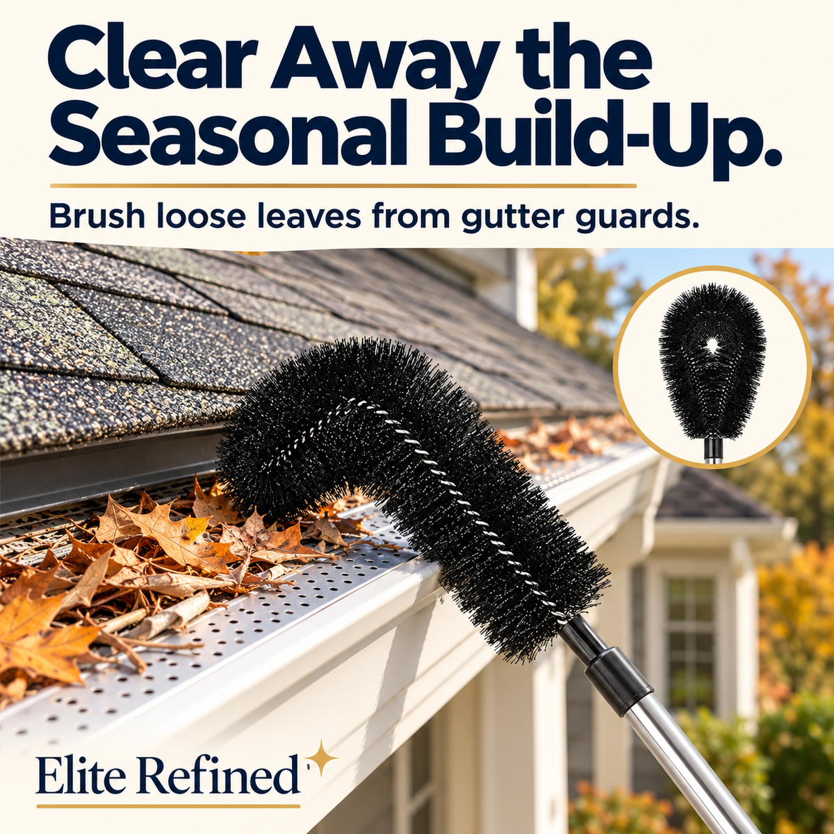 Adjustable Gutter Cleaning Wand & Brush Tool