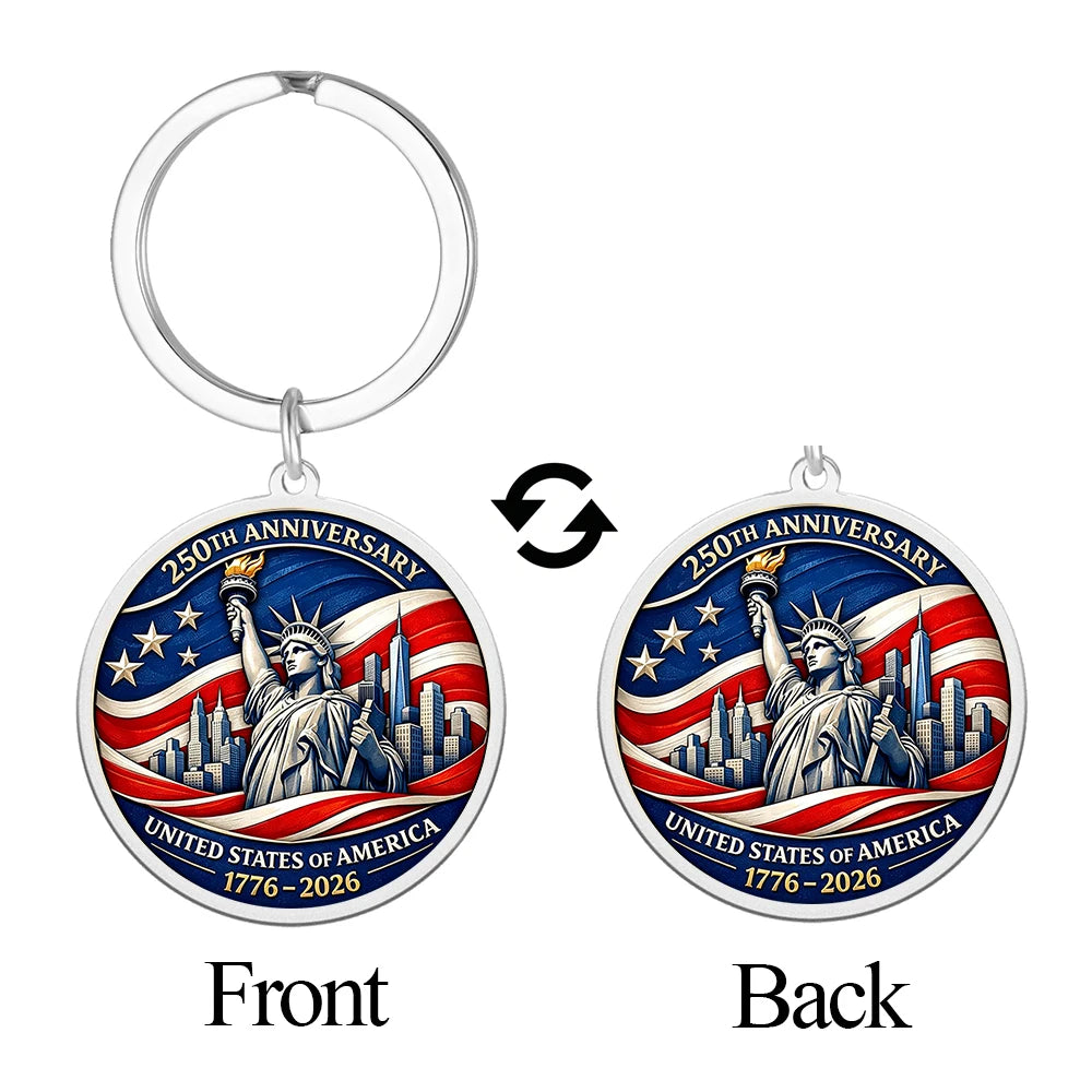 250th Anniversary USA Commemorative Keychain