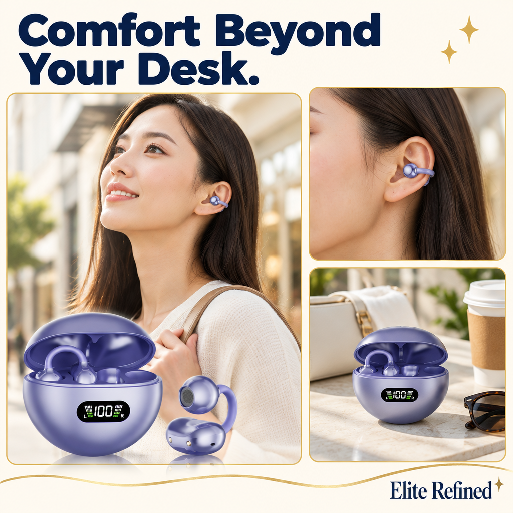 Open-Ear Clip-On Bluetooth Earbuds | Wireless Audio – Premium Lifestyle