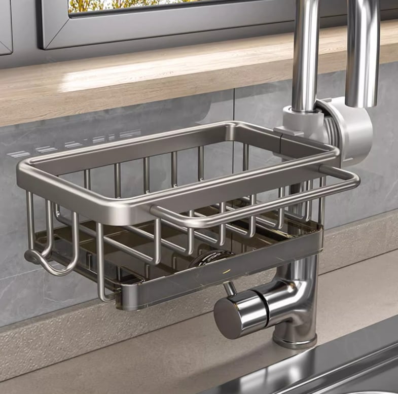 Kitchen Sink Faucet Organizer product photo on white background
