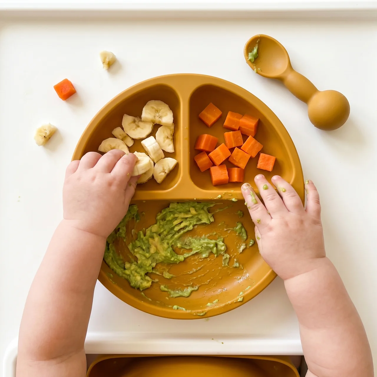 Elite Silicone Baby Feeding Set — Suction Plate, Bowl & Spoon for Toddlers