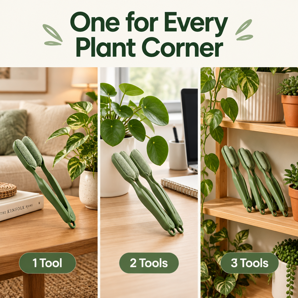 Double-Sided Plant Leaf Cleaning Tongs - variant guide
