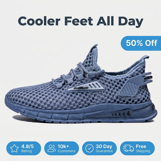 Breathable Mesh Sneakers – Lightweight Everyday Walking Shoes