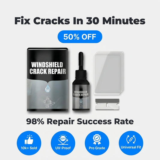 Windshield Chip & Crack Repair Kit – UV Resin DIY Auto Glass Repair
