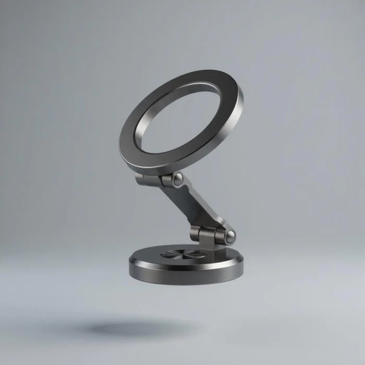 Zinc Alloy Magnetic Phone Holder – 360° Adjustable Car & Desk Mount