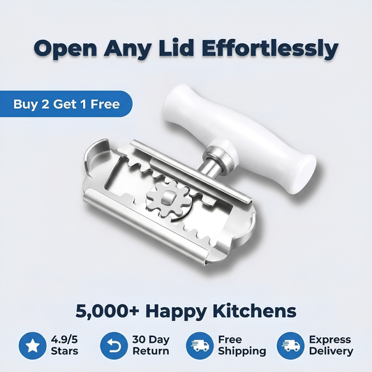 Adjustable Grip Jar Opener – Stainless Steel Lid Opener for Easier Twisting