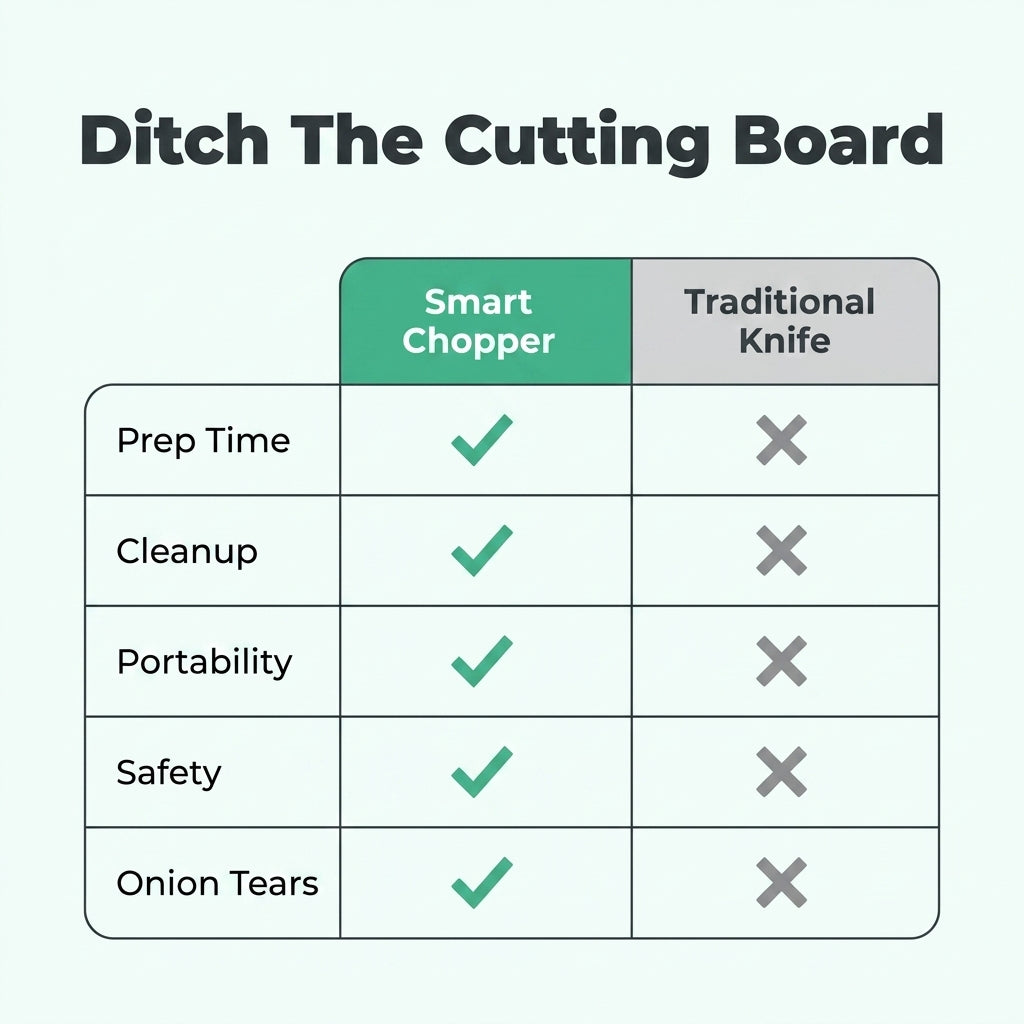 4-in-1 Kitchen Chopper – One-Press Chop, Mince, Mix & Prep Tool