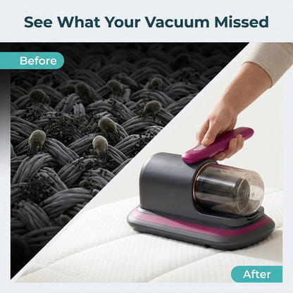 Handheld Mattress Dust Vacuum – Corded Deep-Clean Fabric Vacuum