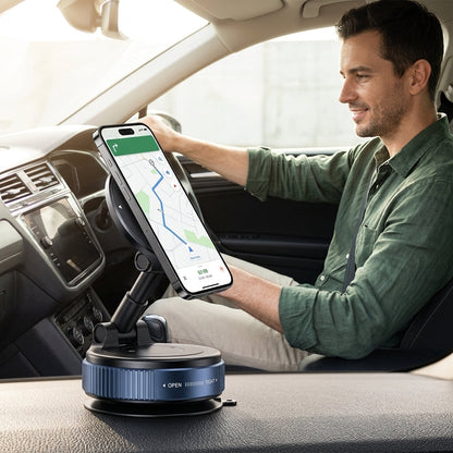 360° Foldable Magnetic Car Phone Mount – Adjustable Suction Holder