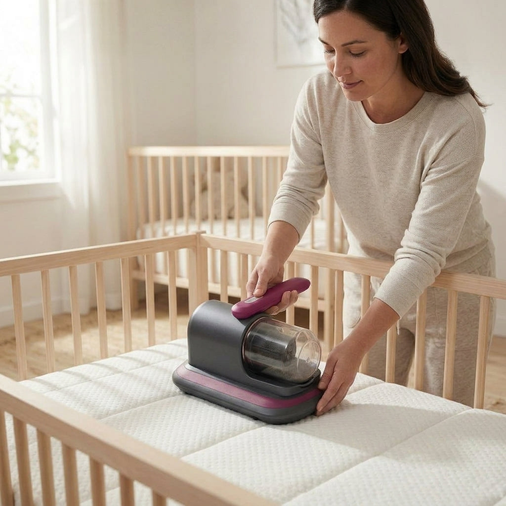 Handheld Mattress Dust Vacuum – Corded Deep-Clean Fabric Vacuum