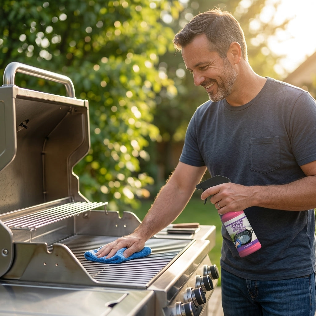 Heavy-Duty Grill Degreaser Spray – Fast Grease & Burnt-On Residue Cleaner