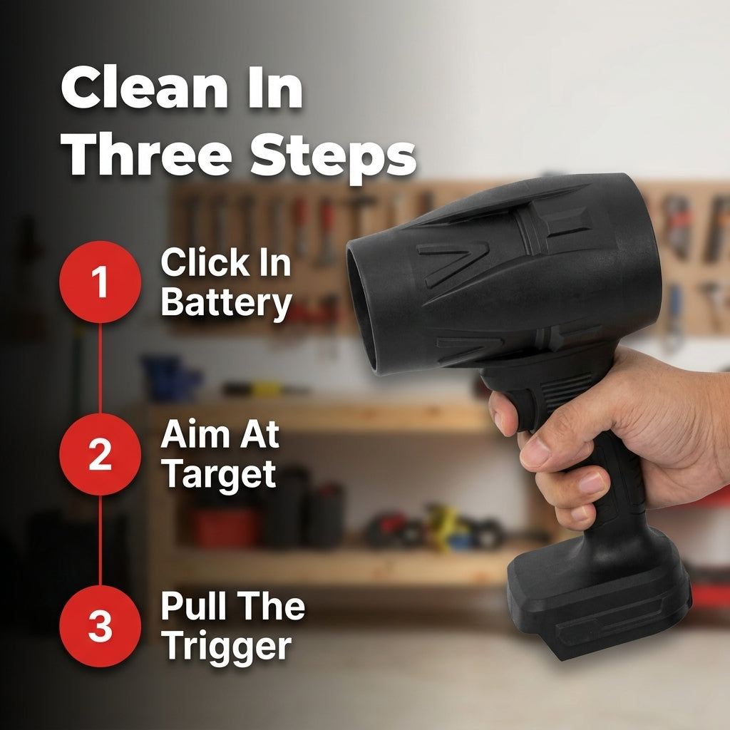 Cordless Turbo Jet Blower – Portable Air Duster for Car, Home & Electronics