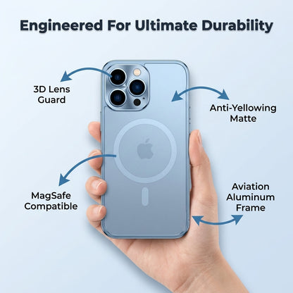 Alloy Protective iPhone Case – Reinforced Camera & Corner Protection, Magnetic Option