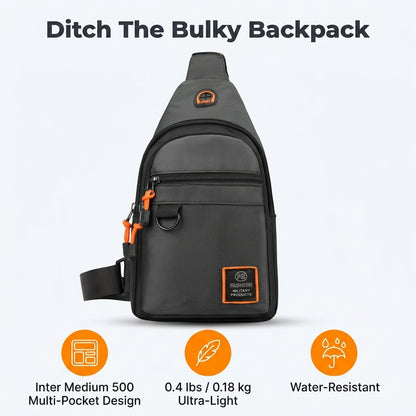 Multi-Compartment Crossbody Bag – Lightweight Everyday Sling Bag