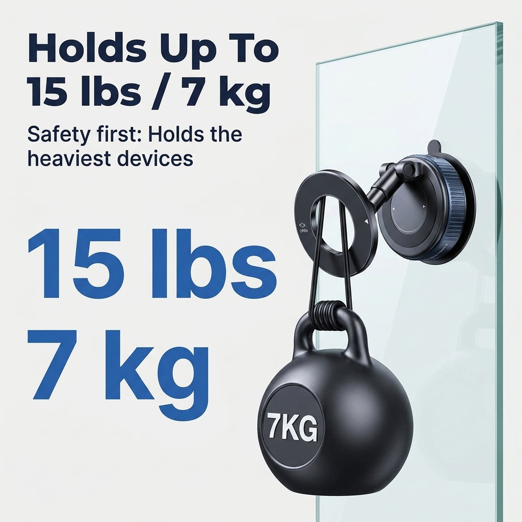360° Foldable Magnetic Car Phone Mount – Adjustable Suction Holder
