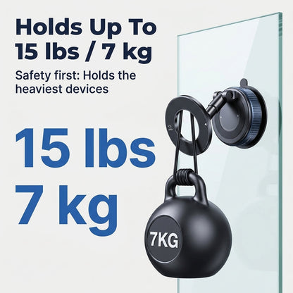 360° Foldable Magnetic Car Phone Mount – Adjustable Suction Holder