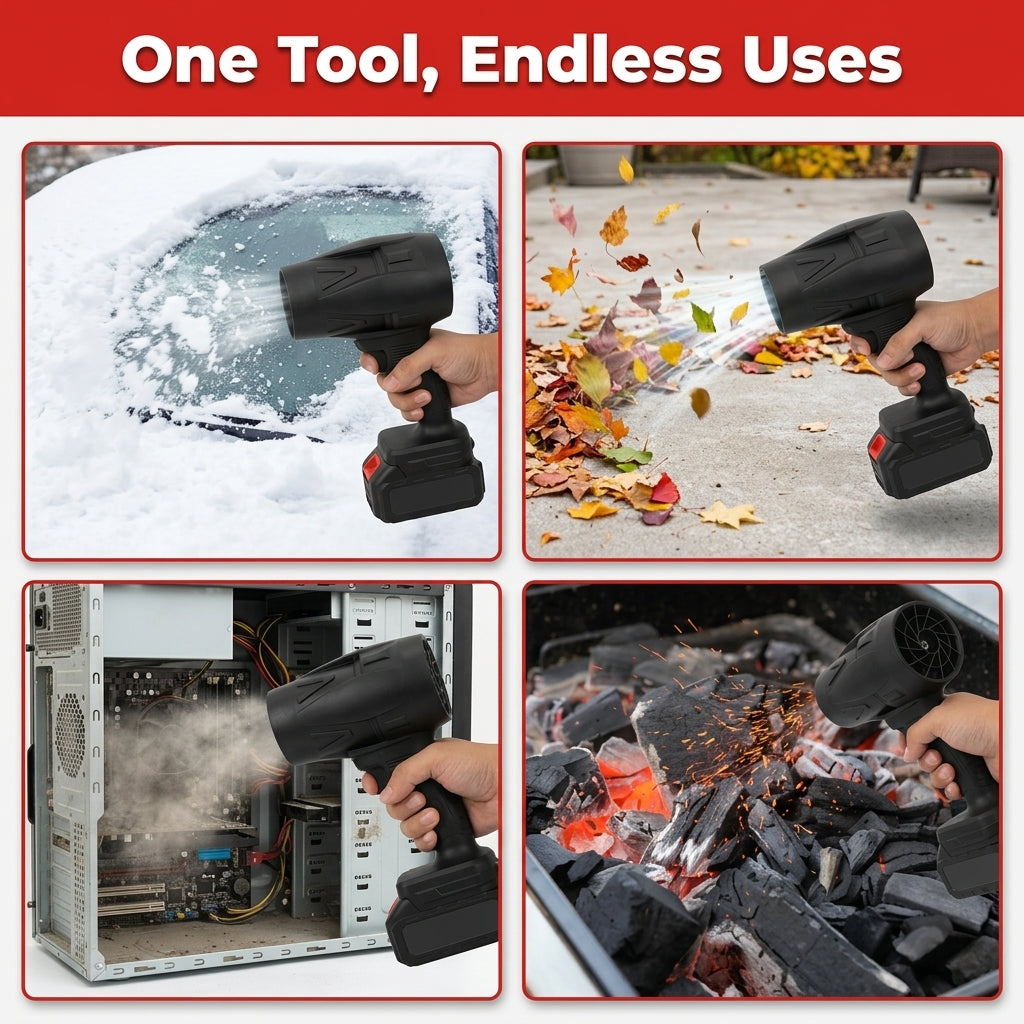 Cordless Turbo Jet Blower – Portable Air Duster for Car, Home & Electronics