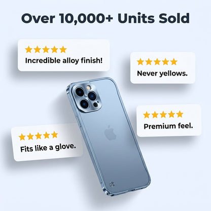 Alloy Protective iPhone Case – Reinforced Camera & Corner Protection, Magnetic Option
