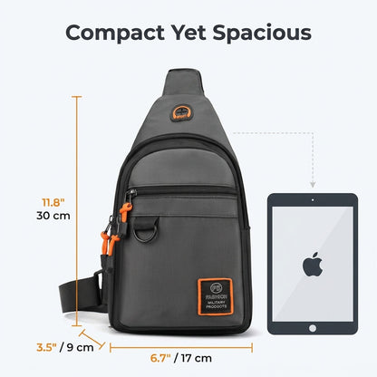 Multi-Compartment Crossbody Bag – Lightweight Everyday Sling Bag