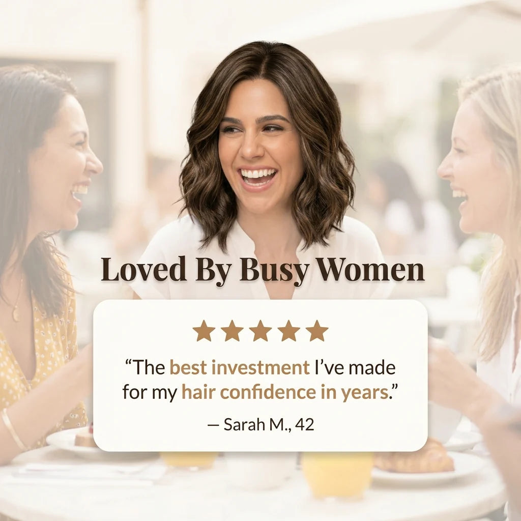 Natural Wavy Bob Wig – Soft Layered Short Synthetic Wig