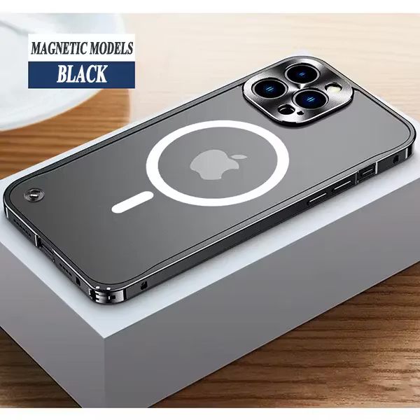Alloy Protective iPhone Case – Reinforced Camera & Corner Protection, Magnetic Option