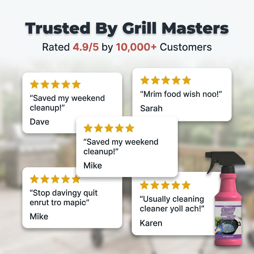 Heavy-Duty Grill Degreaser Spray – Fast Grease & Burnt-On Residue Cleaner