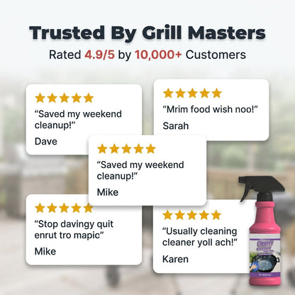Heavy-Duty Grill Degreaser Spray – Fast Grease & Burnt-On Residue Cleaner