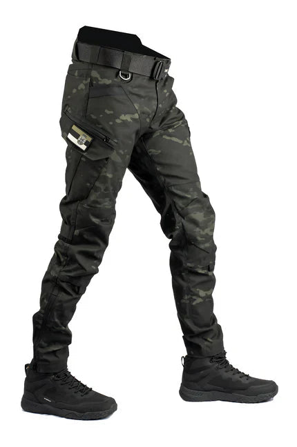 Heavy-Duty Work Pants – 4-Way Stretch Tactical Utility Pants with Belt