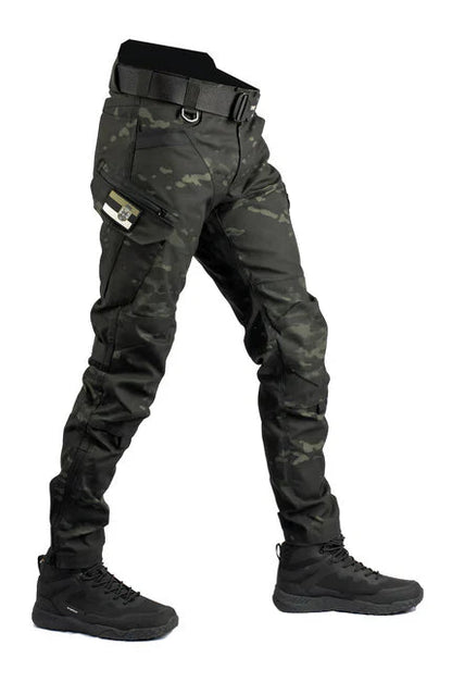 Heavy-Duty Work Pants – 4-Way Stretch Tactical Utility Pants with Belt