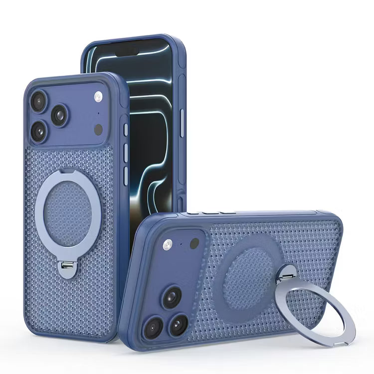 Magnetic Cooling iPhone Case – Ventilated Stand Case with Wireless Charging Support