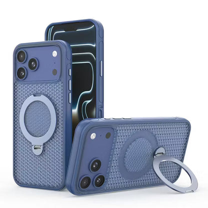 Magnetic Cooling iPhone Case – Ventilated Stand Case with Wireless Charging Support