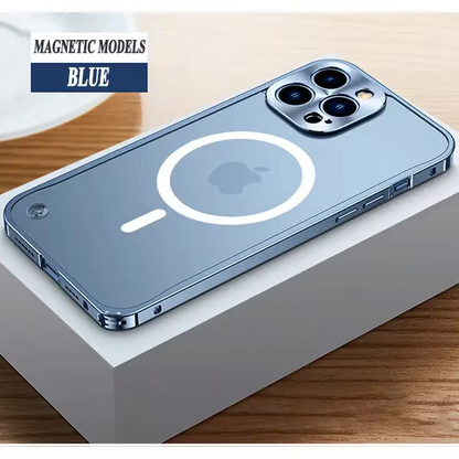 Alloy Protective iPhone Case – Reinforced Camera & Corner Protection, Magnetic Option