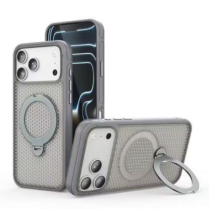 Magnetic Cooling iPhone Case – Ventilated Stand Case with Wireless Charging Support