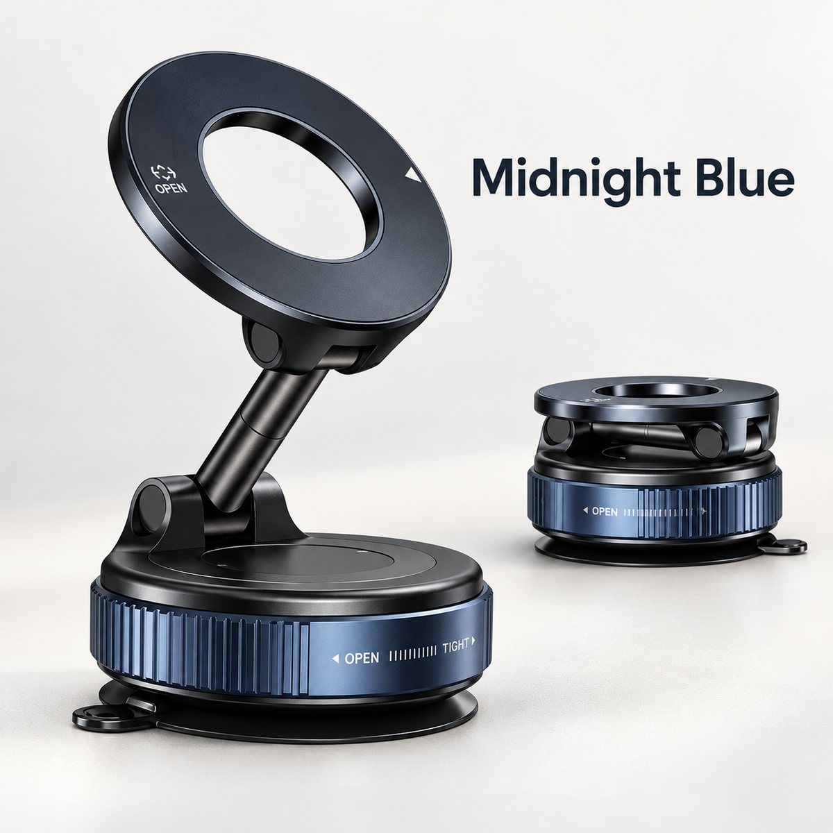 360° Foldable Magnetic Car Phone Mount – Adjustable Suction Holder