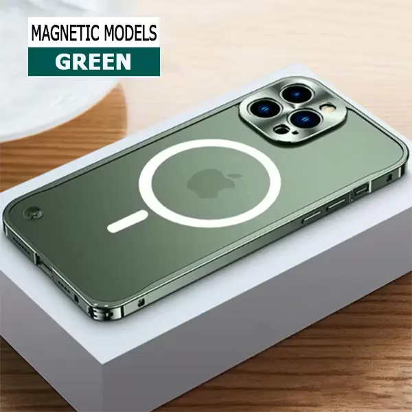 Alloy Protective iPhone Case – Reinforced Camera & Corner Protection, Magnetic Option