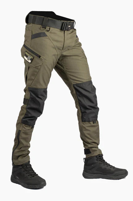 Heavy-Duty Work Pants – 4-Way Stretch Tactical Utility Pants with Belt