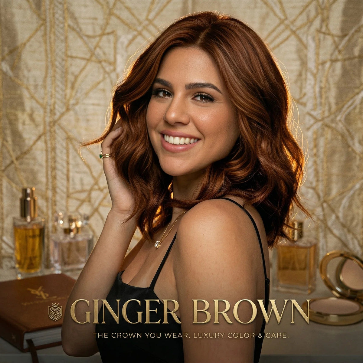 Natural Wavy Bob Wig – Soft Layered Short Synthetic Wig