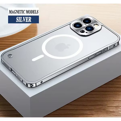 Alloy Protective iPhone Case – Reinforced Camera & Corner Protection, Magnetic Option