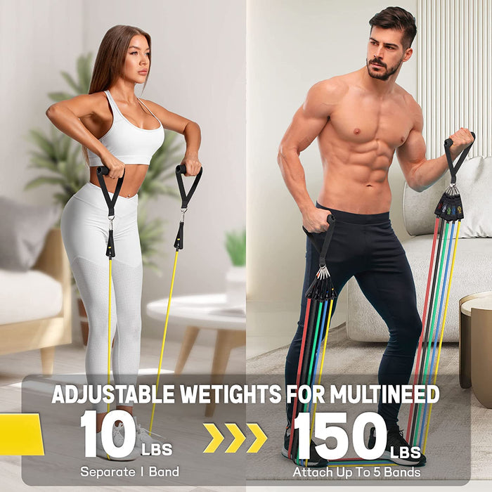 Elite Resistance Band Set – 11-in-1 Home Gym Kit