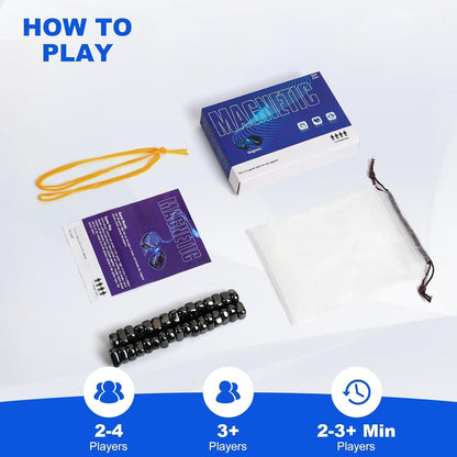 Portable Magnetic Stone Strategy Game