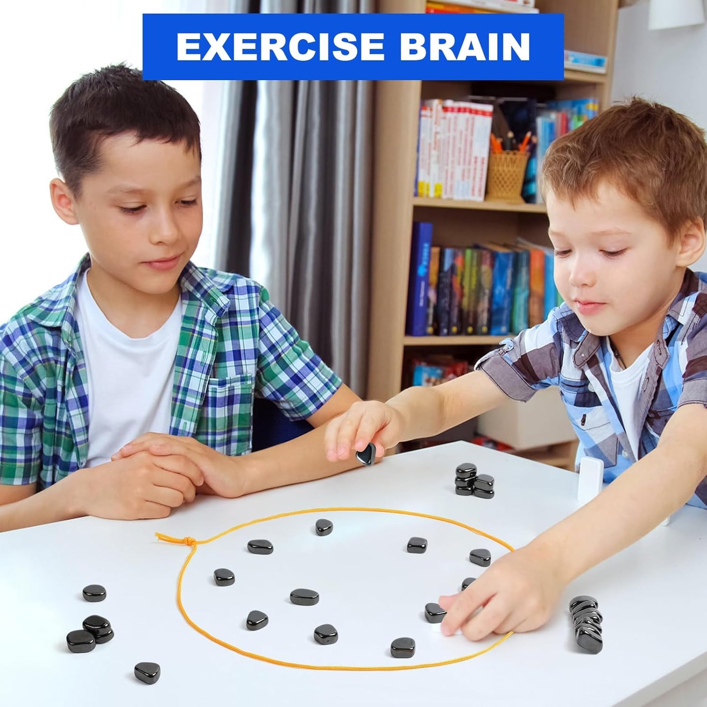 Portable Magnetic Stone Strategy Game