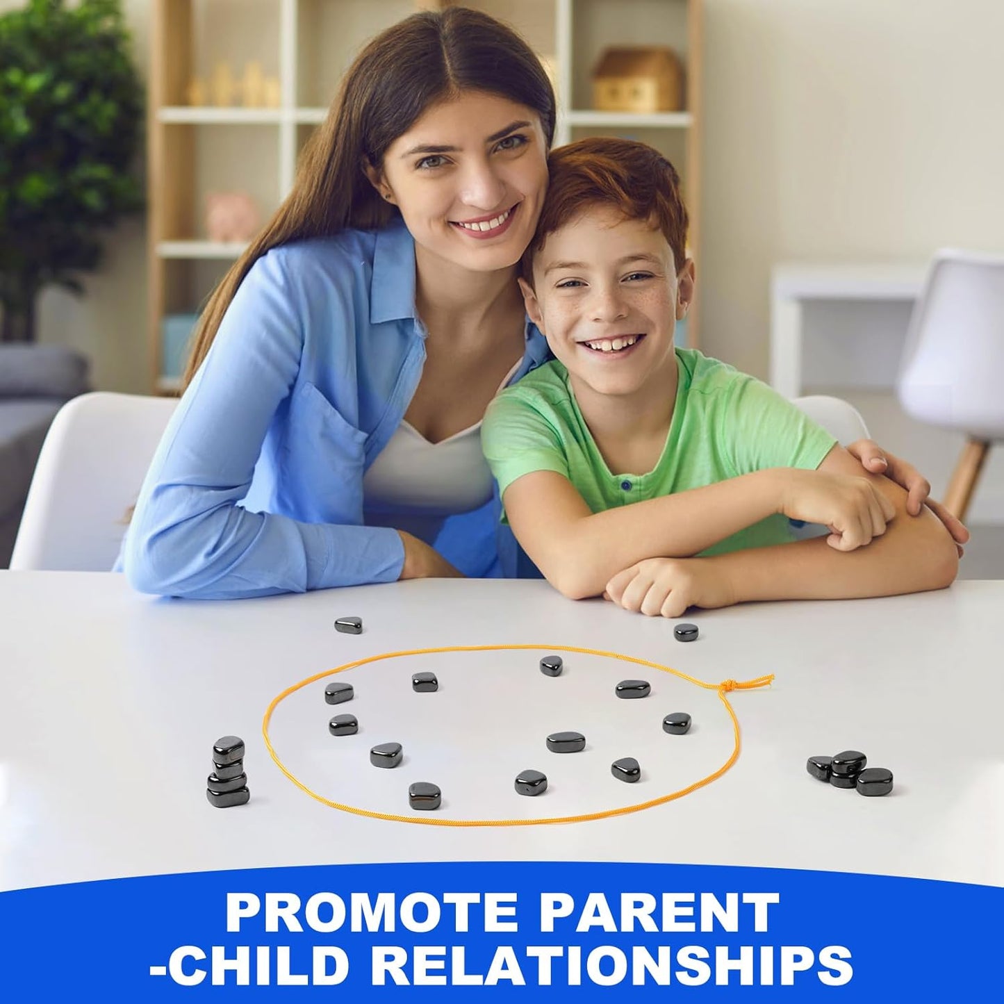 Portable Magnetic Stone Strategy Game