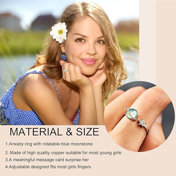 💙 My Dear Daughter Ring — A Message She’ll Carry Forever