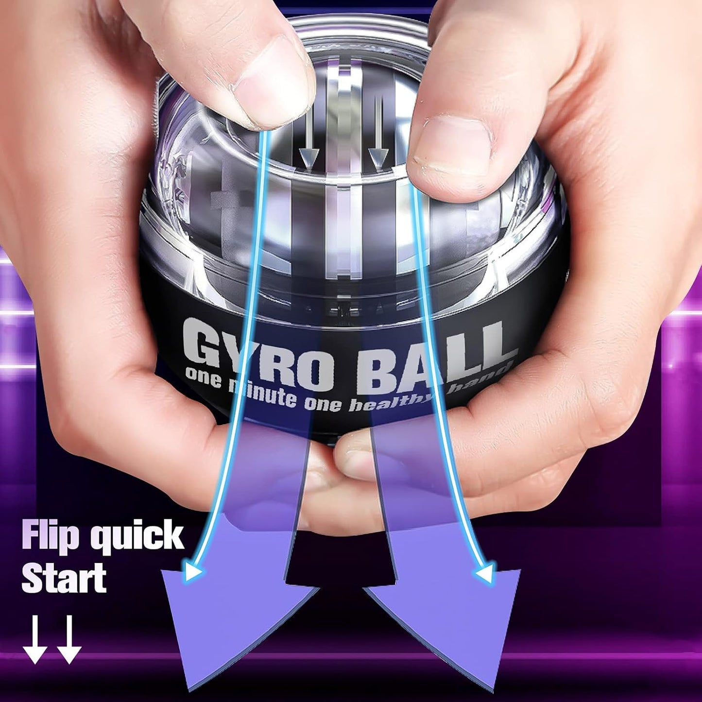 Wrist-Ball Glowing Gyroscope Gyro Ball