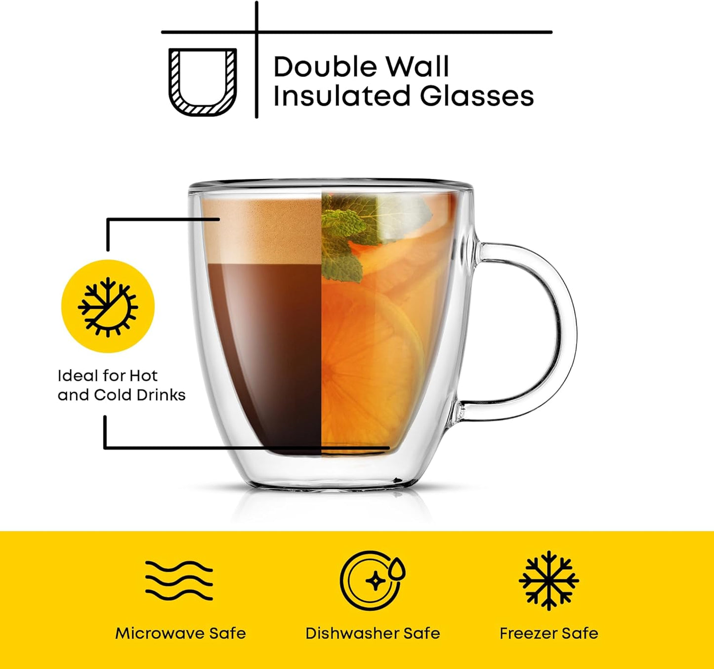 Elite™ Minimal Double Wall Coffee Cup