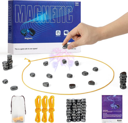 Portable Magnetic Stone Strategy Game