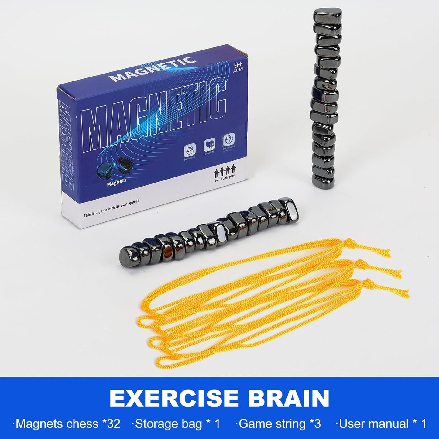 Portable Magnetic Stone Strategy Game