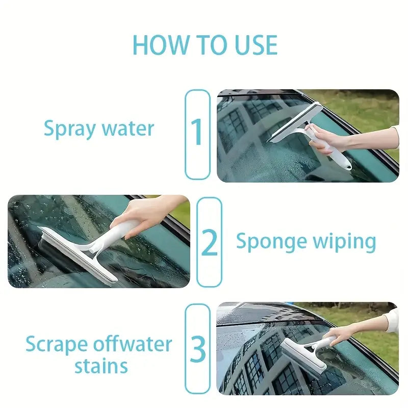 3-in-1 Spray Window & Shower Cleaner Tool