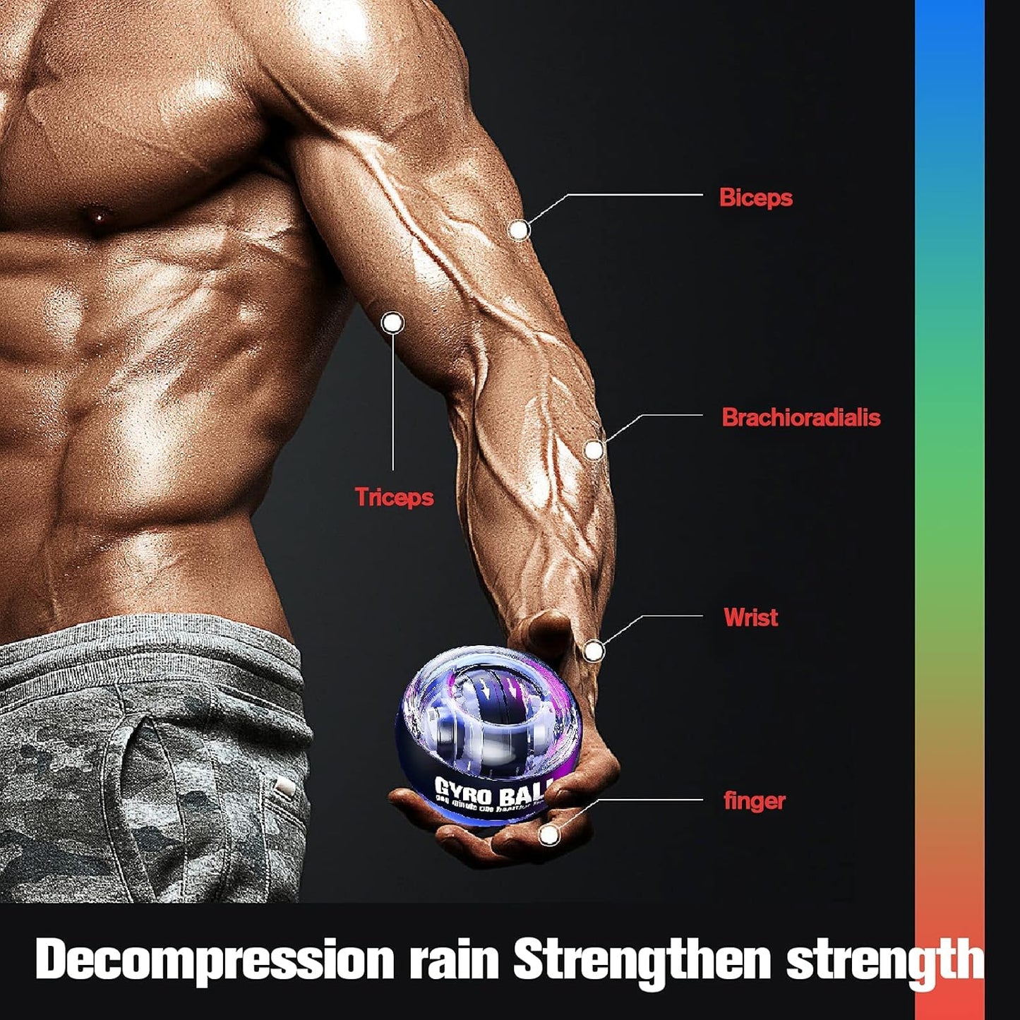 Wrist-Ball Glowing Gyroscope Gyro Ball